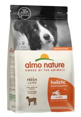 Almo Nature HOLISTIC сухой корм для взрослых собак со свежим ягненком и коричневым рисом