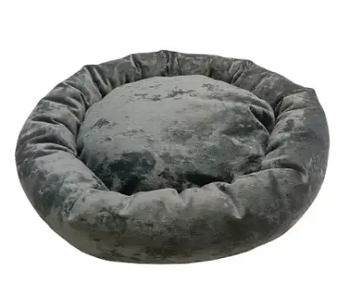 HOMEPET Plush лежак ватрушка для собак и кошек, темно-зеленая